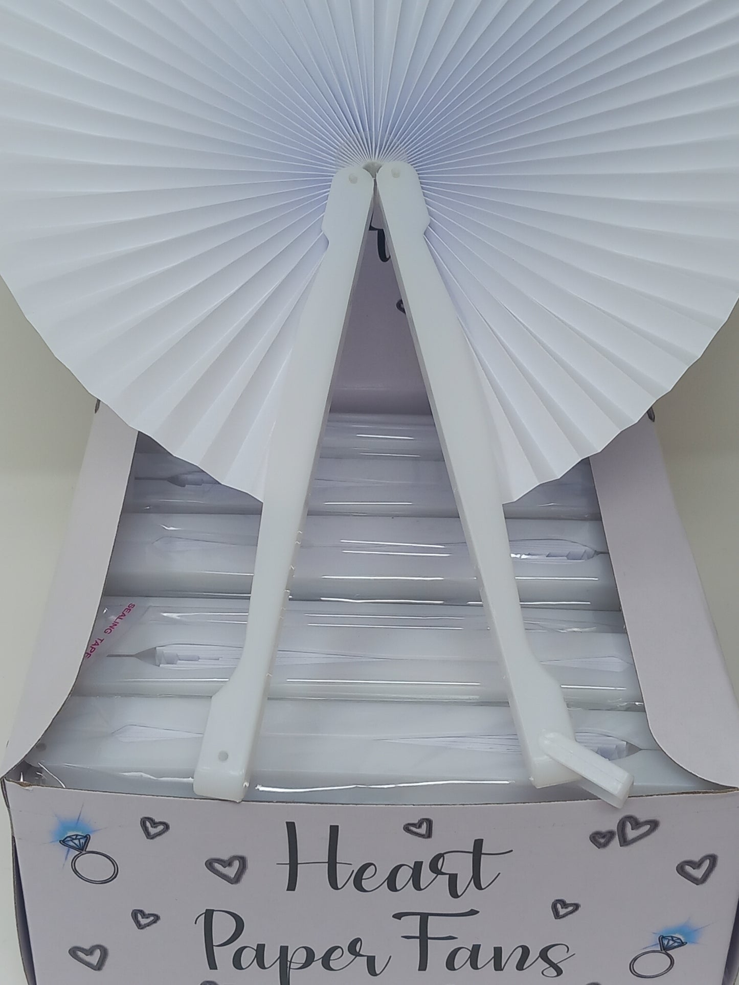 Heart Shaped Paper Fans