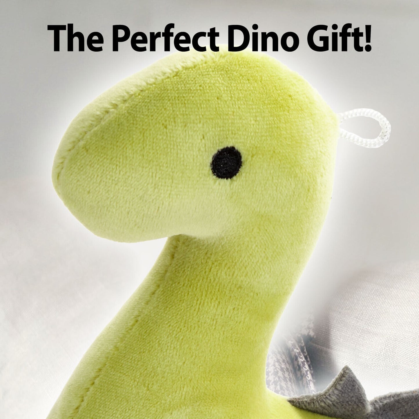 Green Diplodocus 16cm Plush - Oh So Soft Cute Fabric Dinosaur Toy