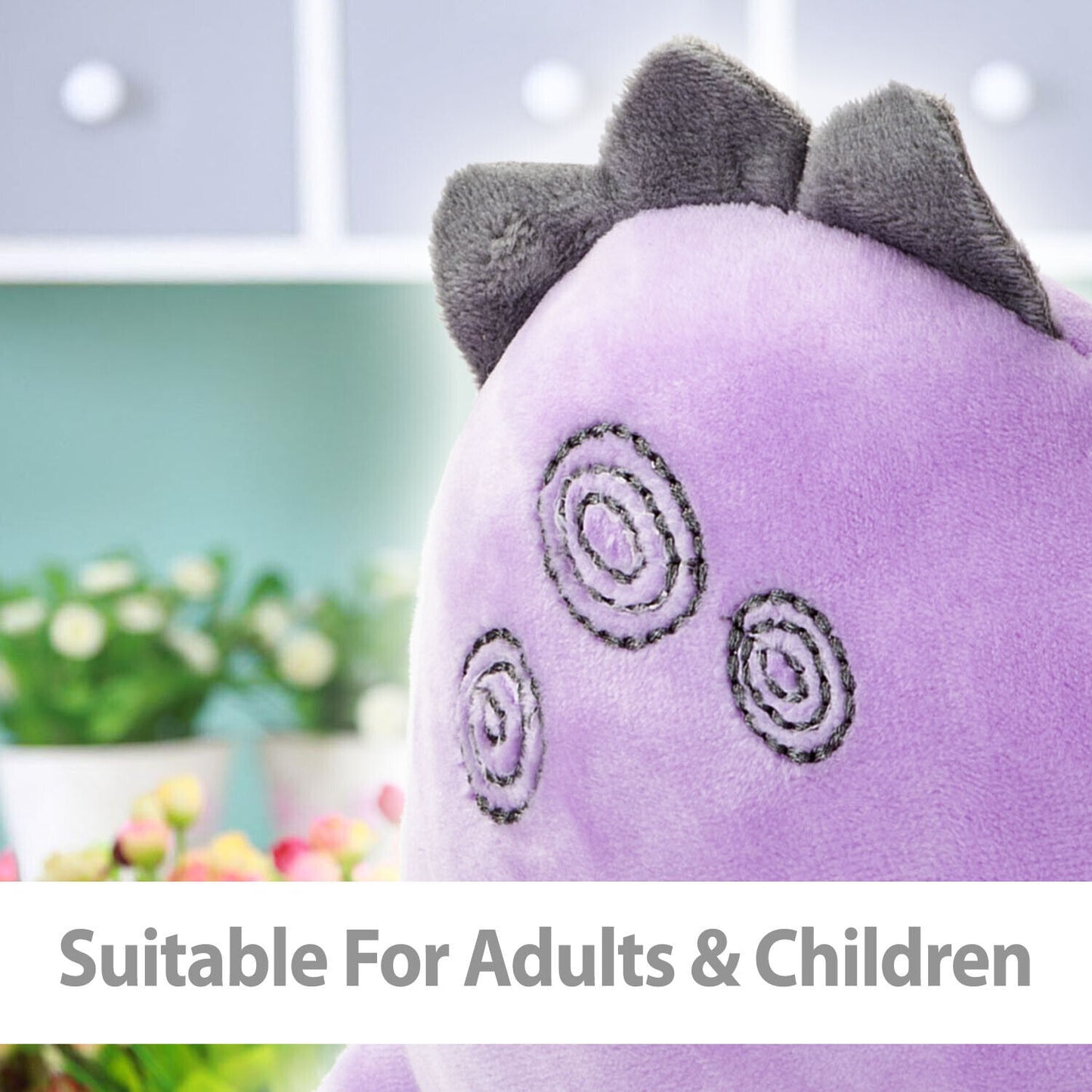 Purple Stegosaurus 16cm Plush - Oh So Soft Cute Fabric Dinosaur Toy