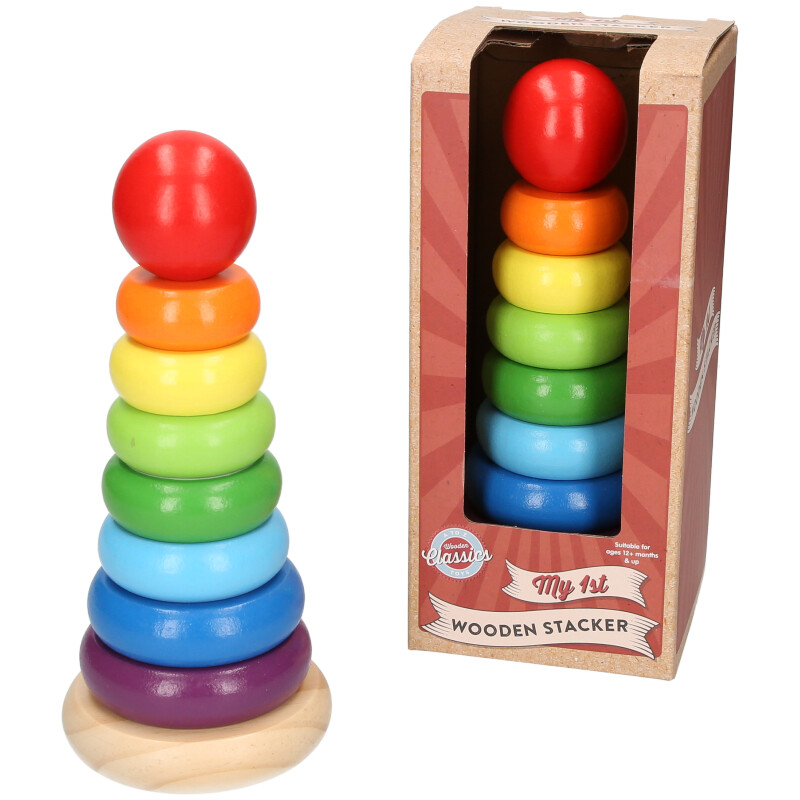 Wooden Rainbow Stacker 21cm