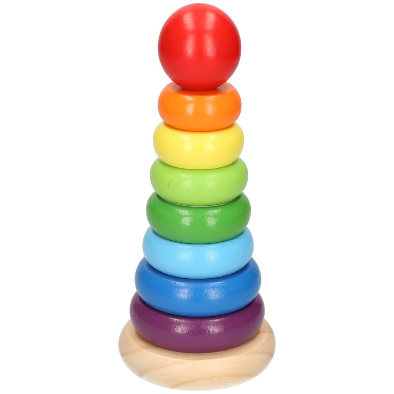 Wooden Rainbow Stacker 21cm