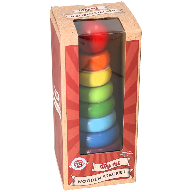 Wooden Rainbow Stacker 21cm