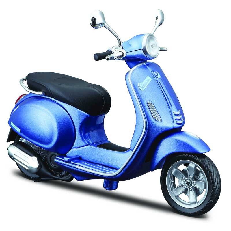 1:12 Vespa Primavera 150 White Red Blue Maisto Scooter Motorcycle Diecast