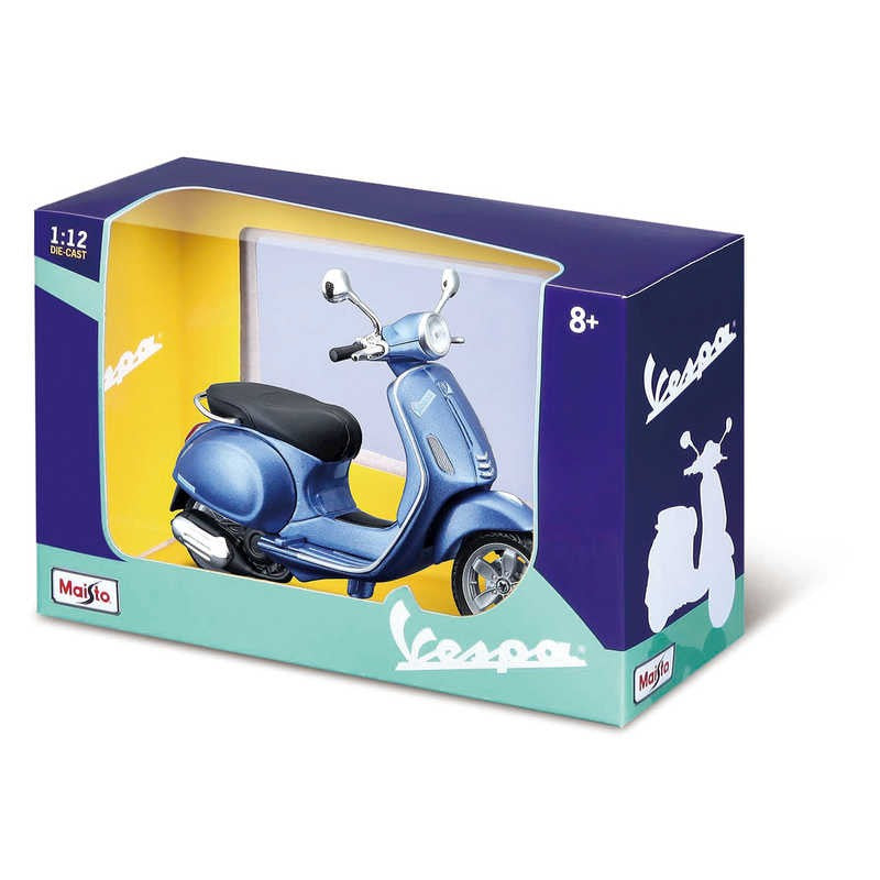 1:12 Vespa Primavera 150 White Red Blue Maisto Scooter Motorcycle Diecast