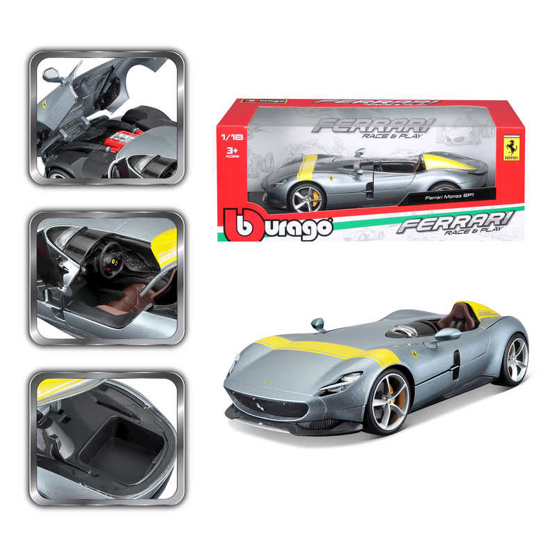 Bburago 1:18 FERRARI RACE & PLAY MONZA SP1 Scale Model Car