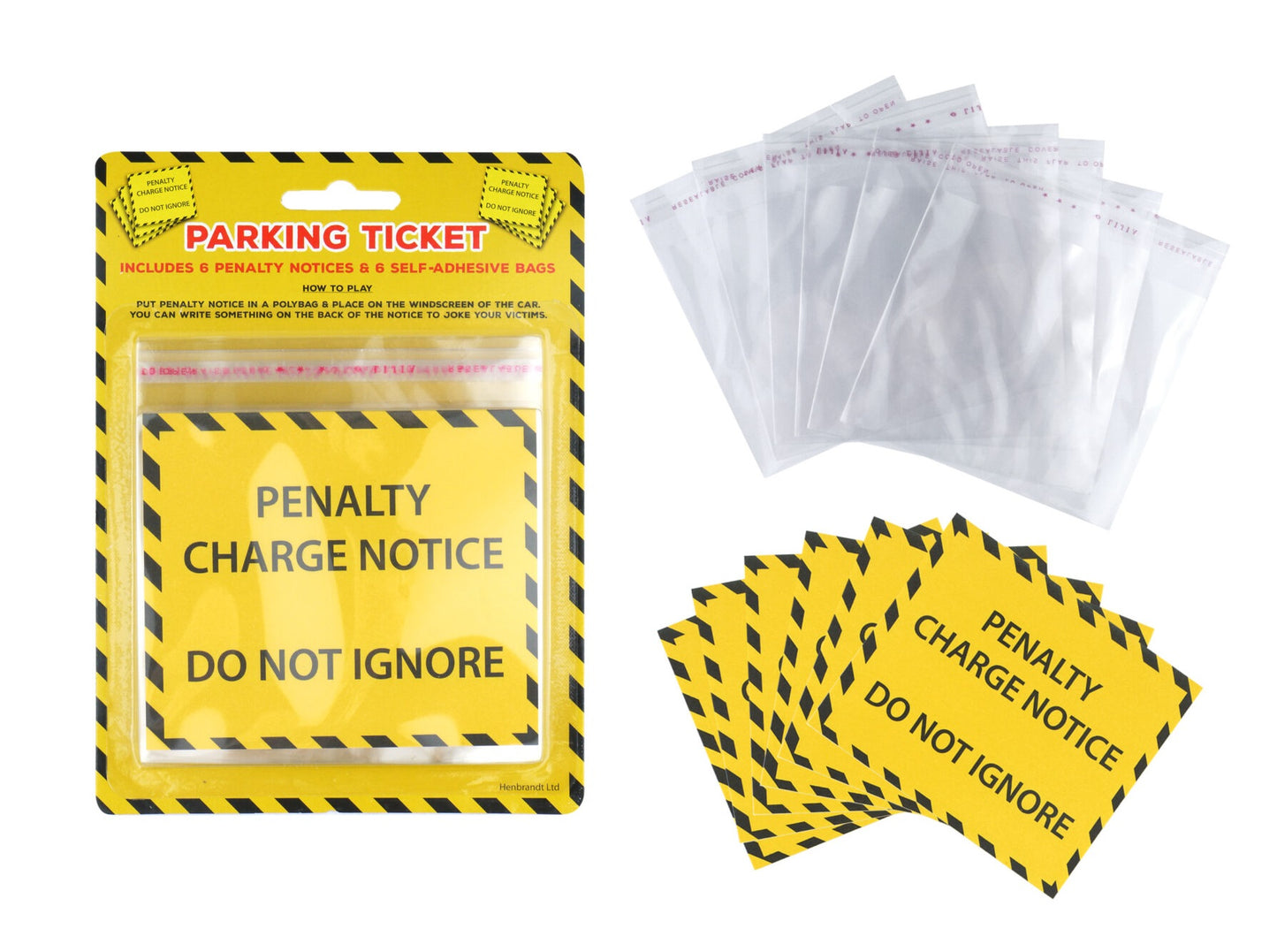 Fake Joke Parking Tickets 6pk
