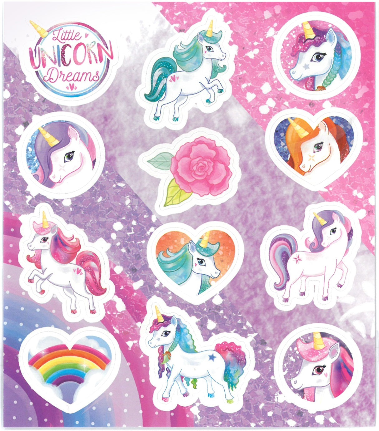 120 Sheets of 12 Unicorn Stickers