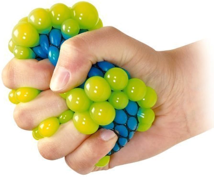 Squishy Mesh Ball Squeeze Stress Relief Toy for Adults and Children