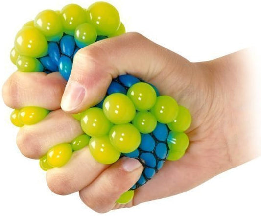 Squishy Mesh Ball Squeeze Stress Relief Toy for Adults and Children