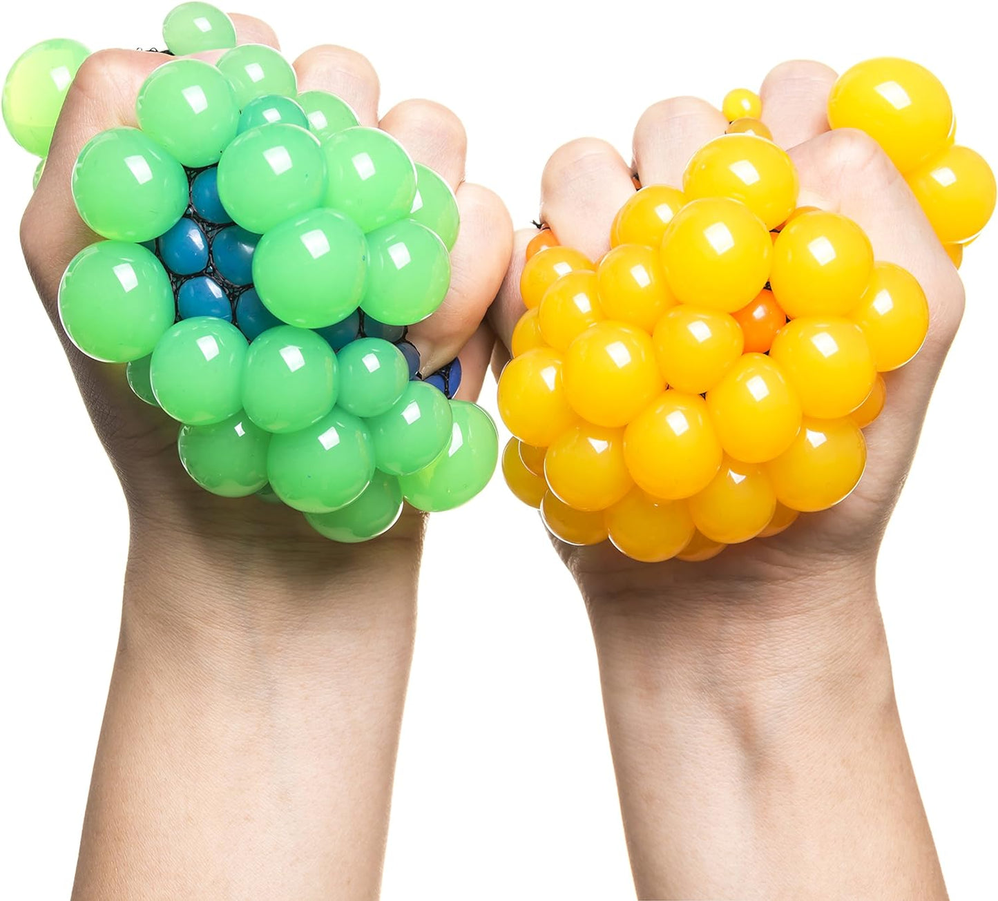 Squishy Mesh Ball Squeeze Stress Relief Toy for Adults and Children