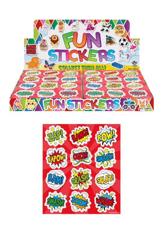 120 Comic Impact Sticker Sheets