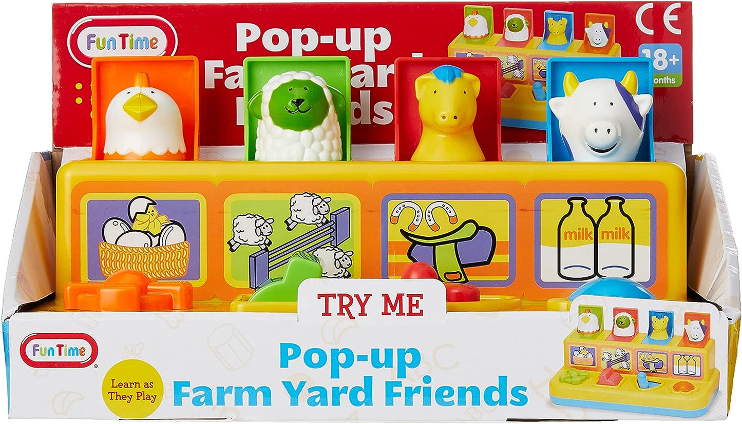Pop up Farm yard Friends Baby & Toddler Farmyard Animals Activity Learning Toy