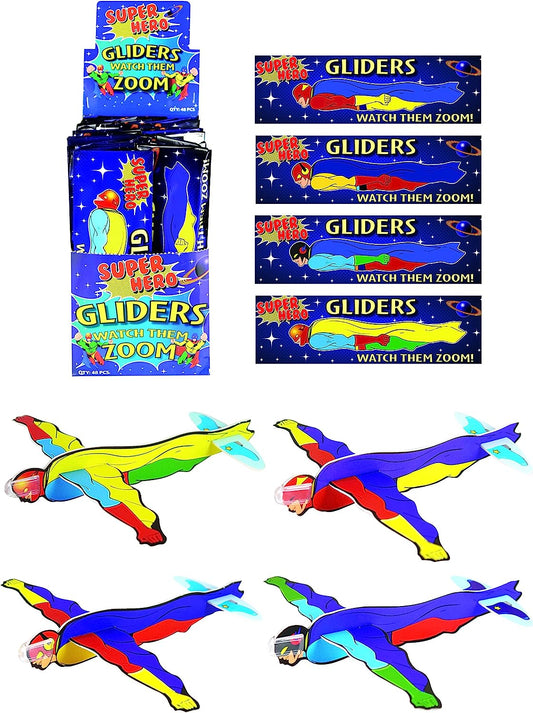 48 Flying Super Hero Gliders