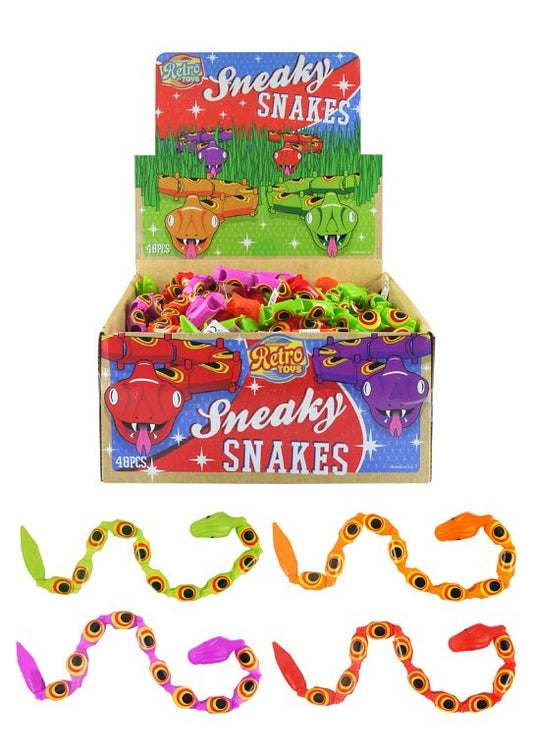 48 Plastic Jointed Toy Snakes