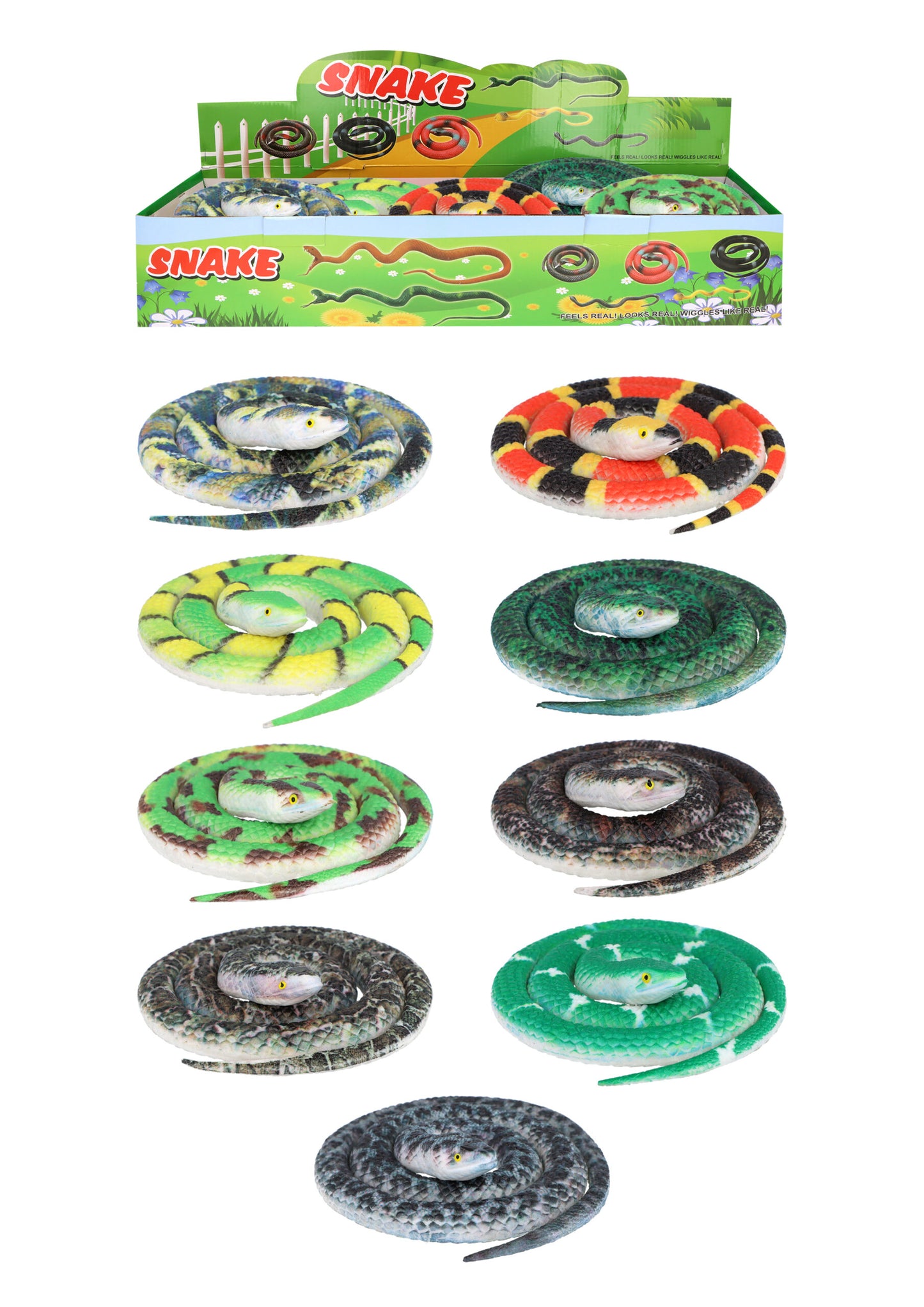 Realistic Rubber Snake Toy 60cm β Scare, Prank, and Play!