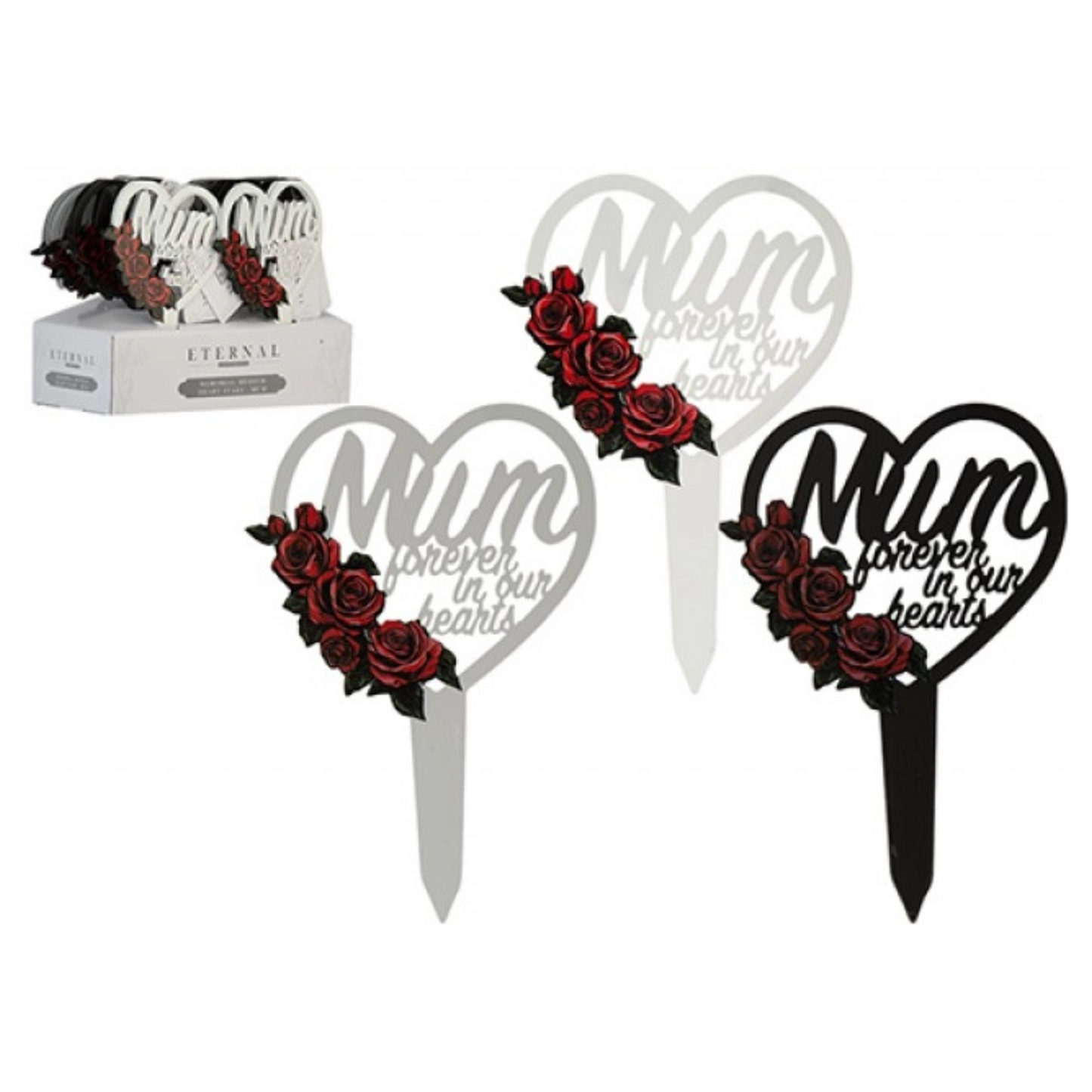 Eternal Memorial Heart Stake Mum