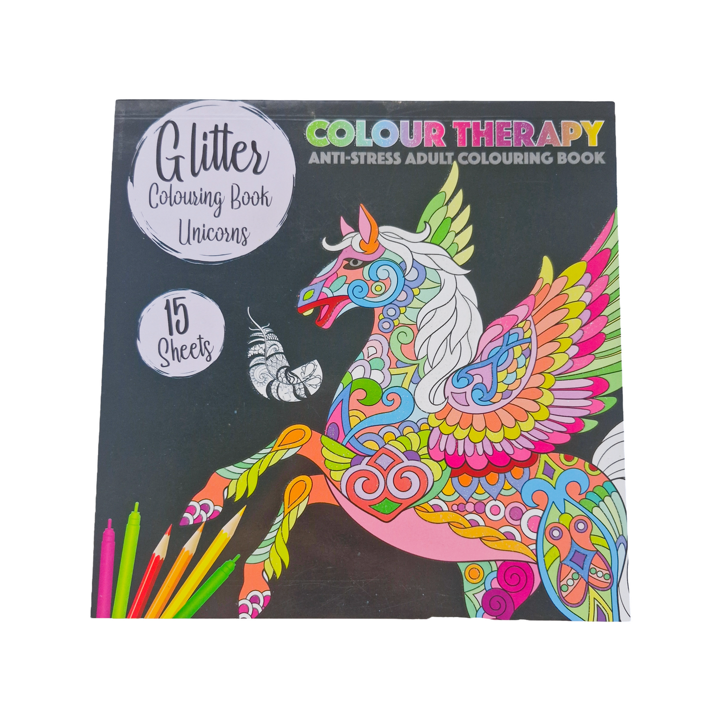 Adult Glitter Colour Therapy Book