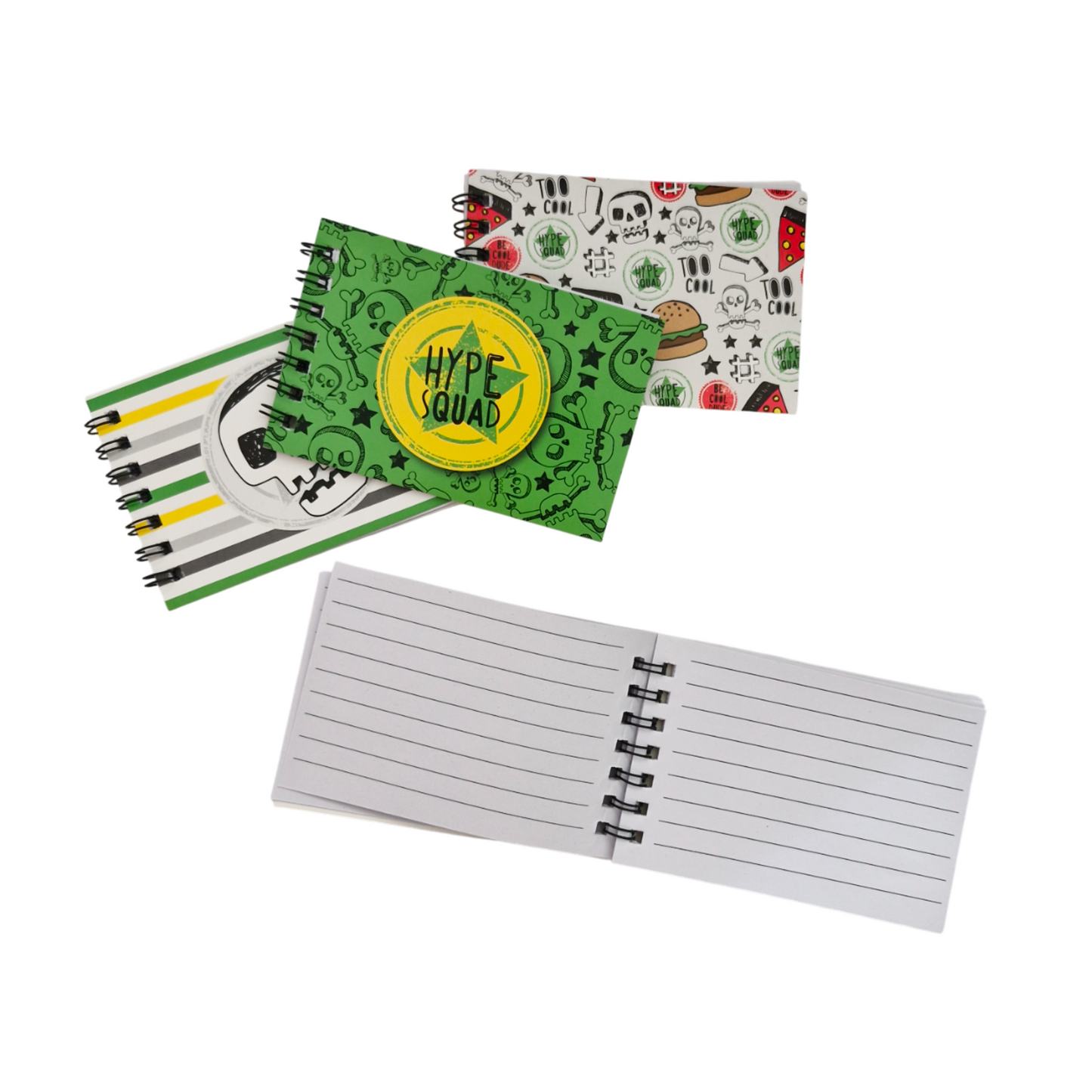 Mini Skull Notebook Set 4pk