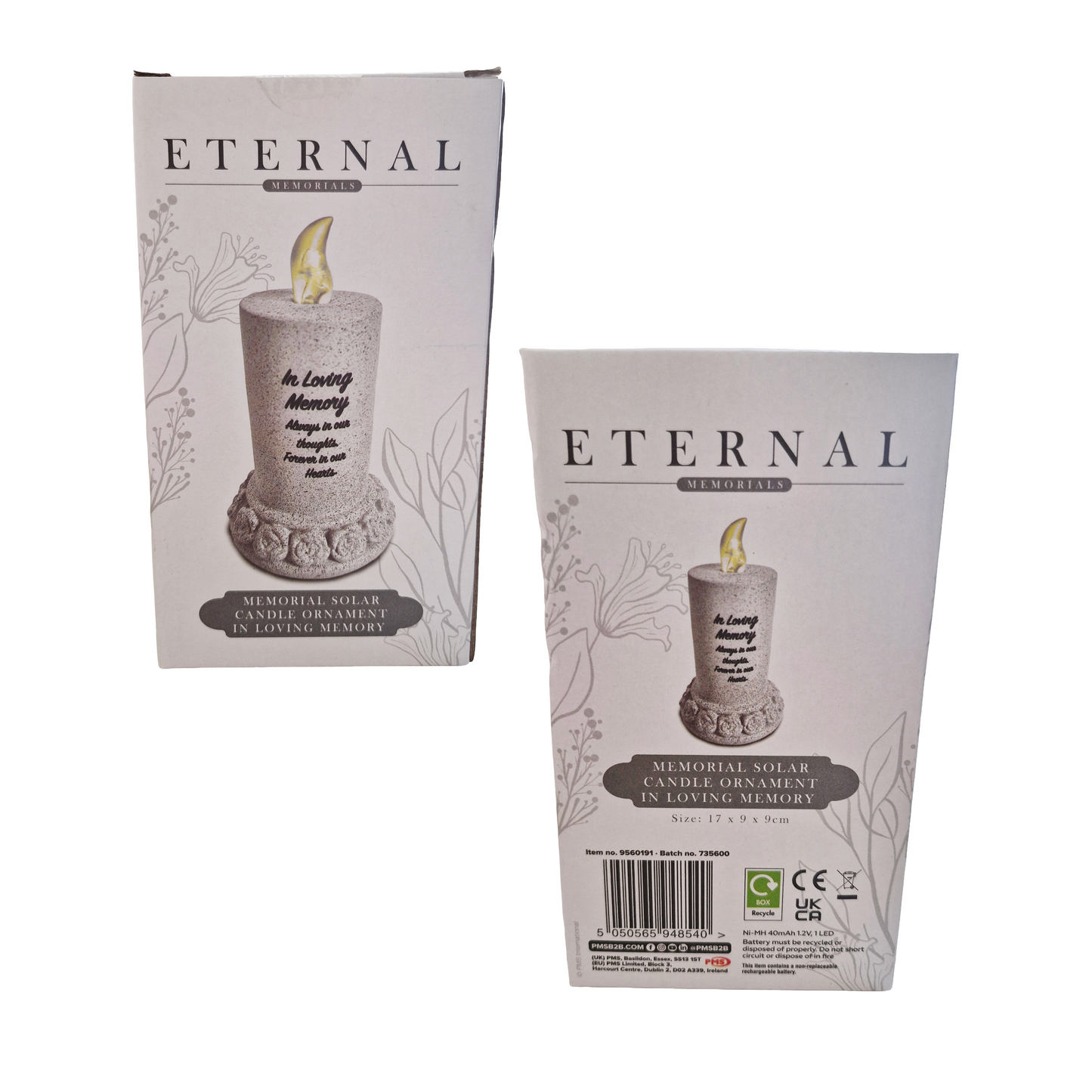 Eternal Memorial Solar Candle In Loving Memory