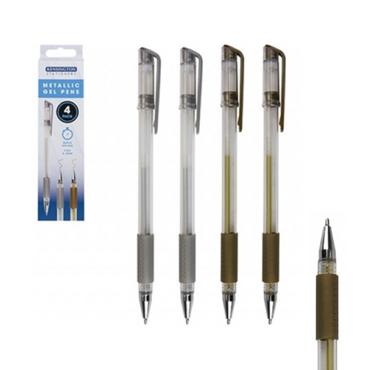 Metallic Gel Pens 4pk