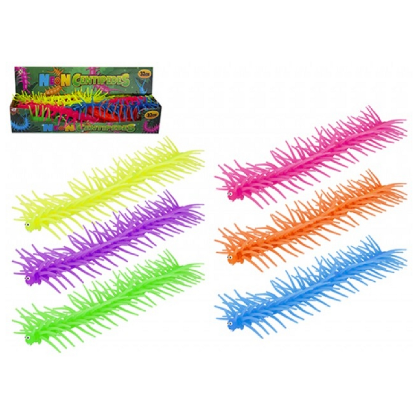 Neon Stretchy Centipede Toy