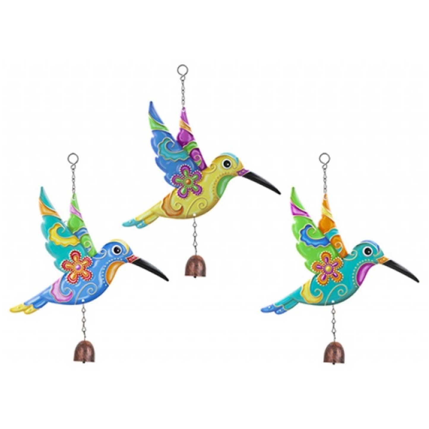 Metal Hummingbird Wind Chime