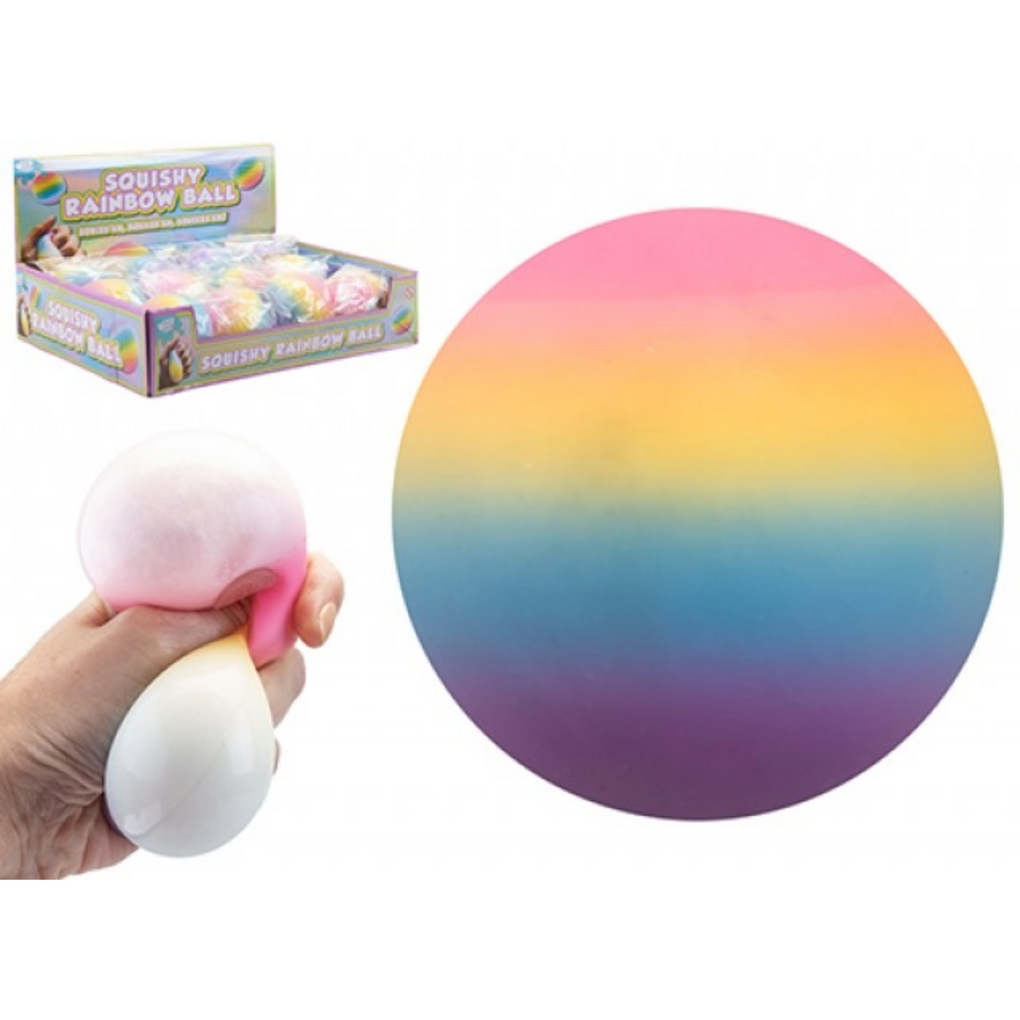 Squishy Pastel Rainbow Ball