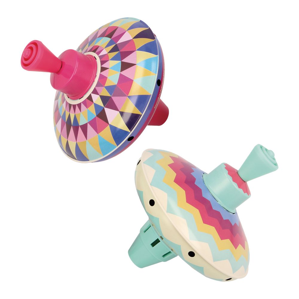 Small Humming Top Retro Spinning Tin Top Toy