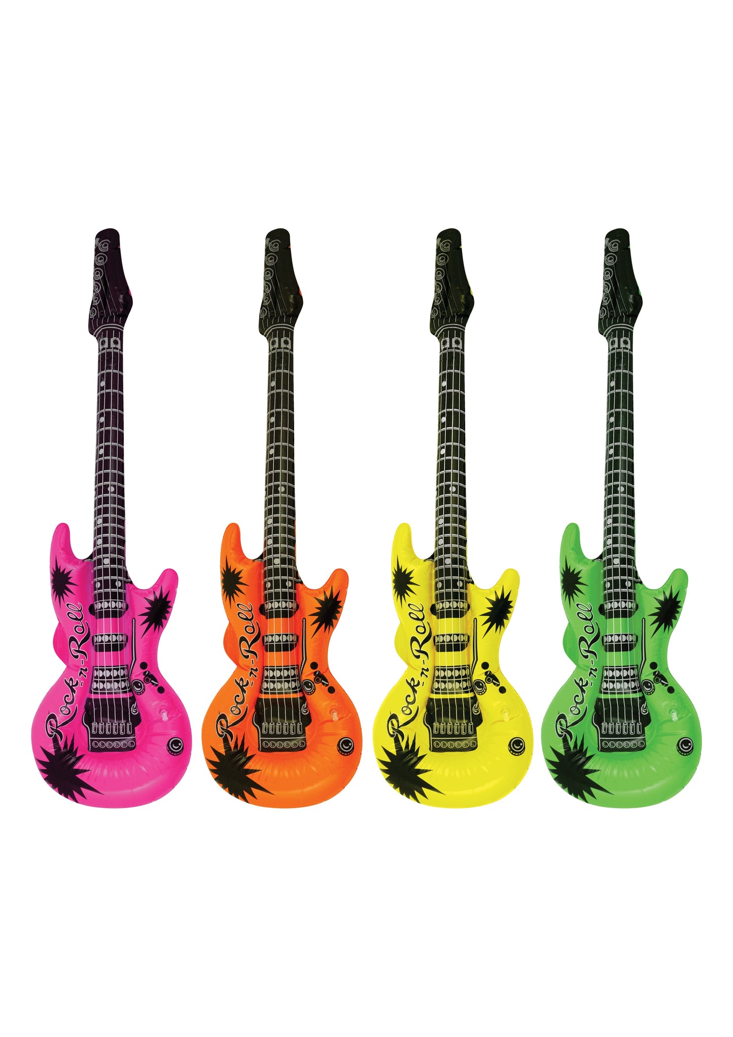 12 Inflatable Neon Guitars