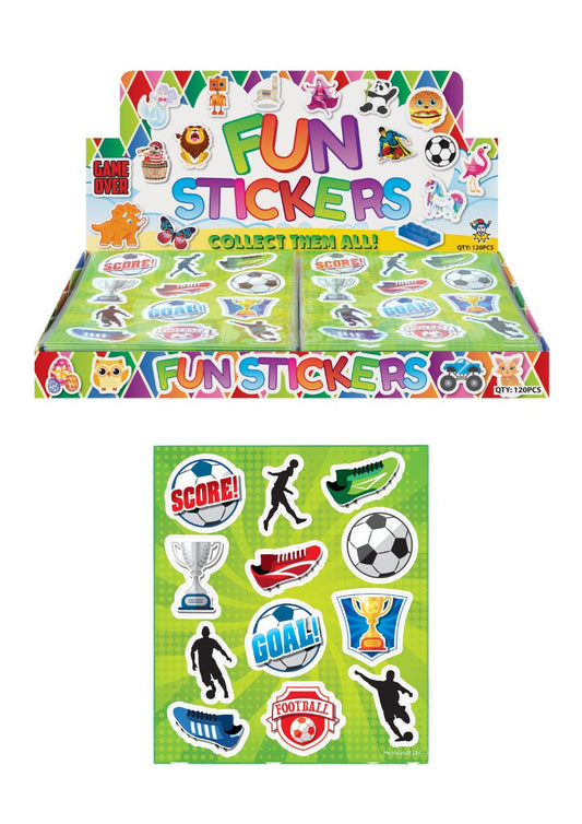 120 Sheets of 12 Football Stickers