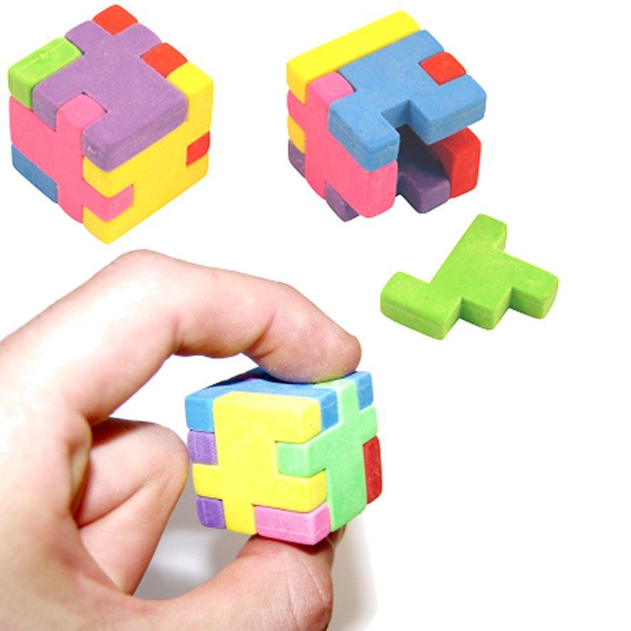 24 Puzzle Cube Erasers