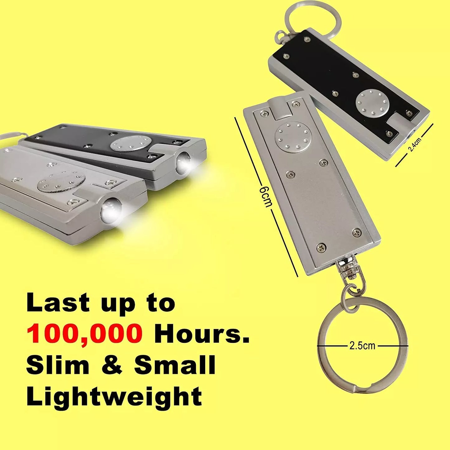 LED Keyring Light 2 Pack