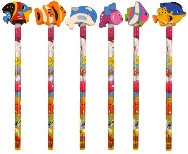 24 Sea life Pencils with Eraser