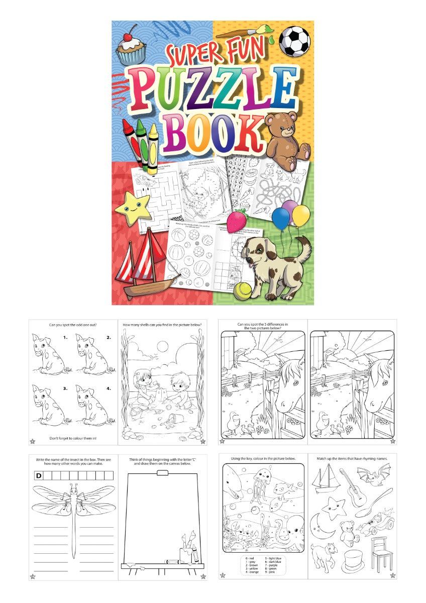 48 Mini Puzzle Books Generic Theme
