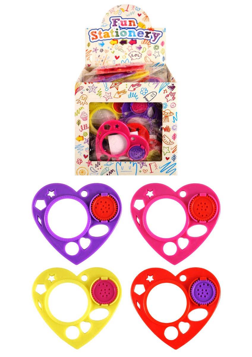 50 Heart Spiral Stencils