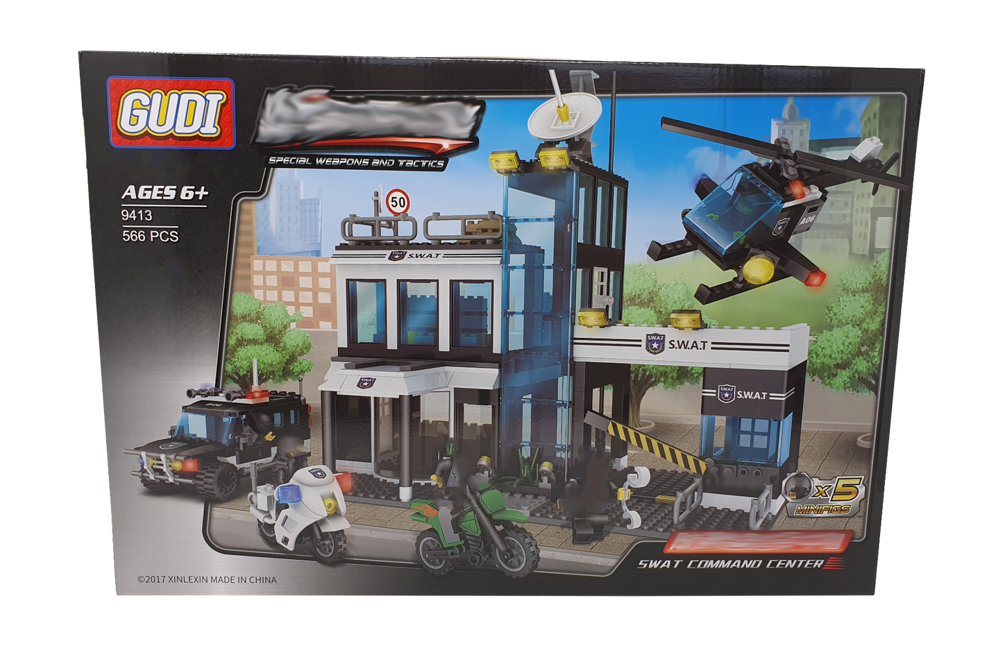 SWAT Police Building Brick Compatible Set 566pcs