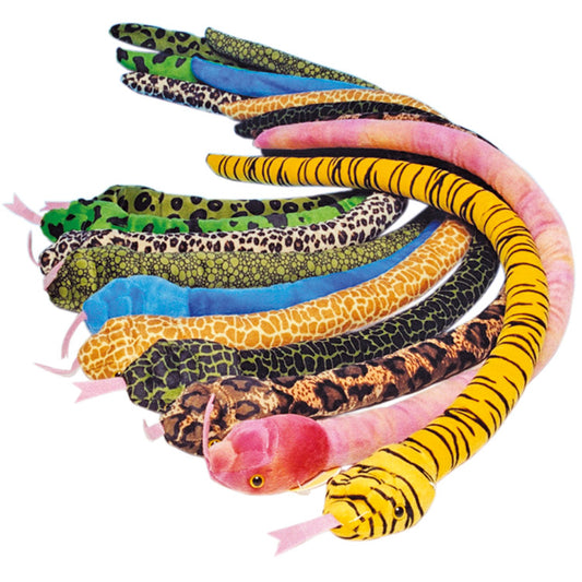 Plush Coloured Snake 60cm long