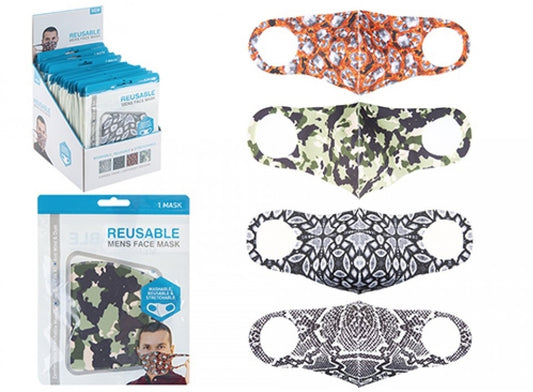 Reusable Face Mask Mens Fashion Stretchable Face Covering