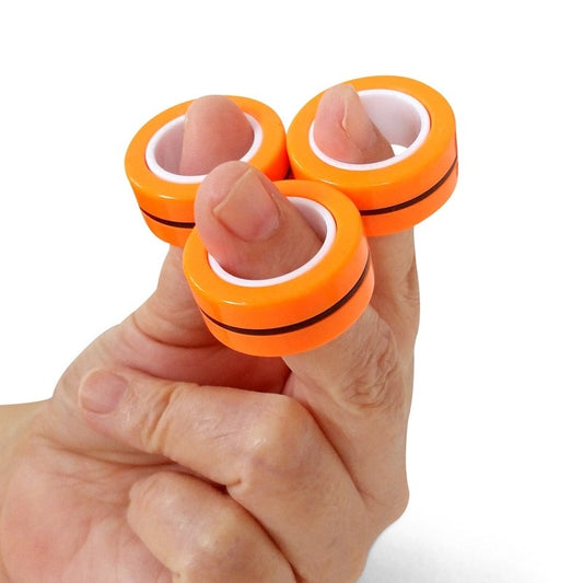 Magnetic Fidget Rings Finger Spinner 3 PACK Anti stress Autism Anxiety Relief