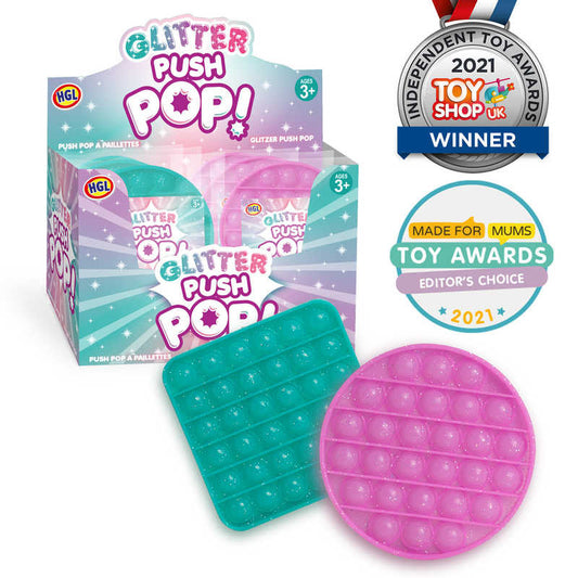 Glitter Push Popper Toy