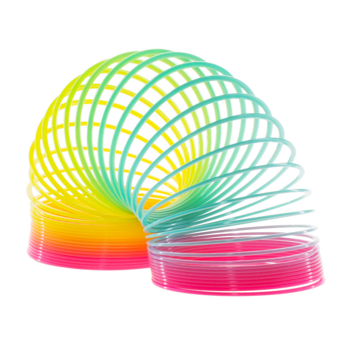 Plastic Rainbow Springy 7cm
