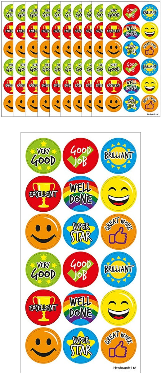 180 Teacher Reward Stickers