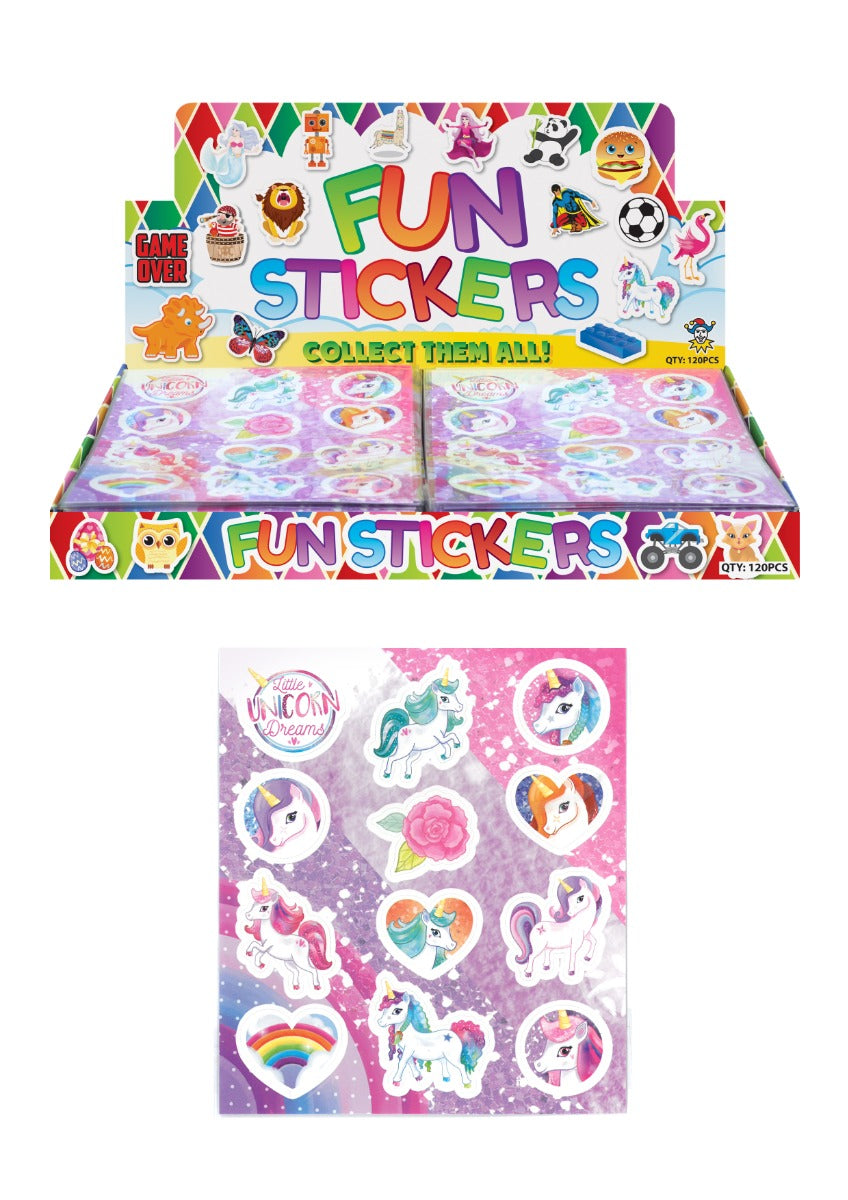 12 Unicorn Stickers