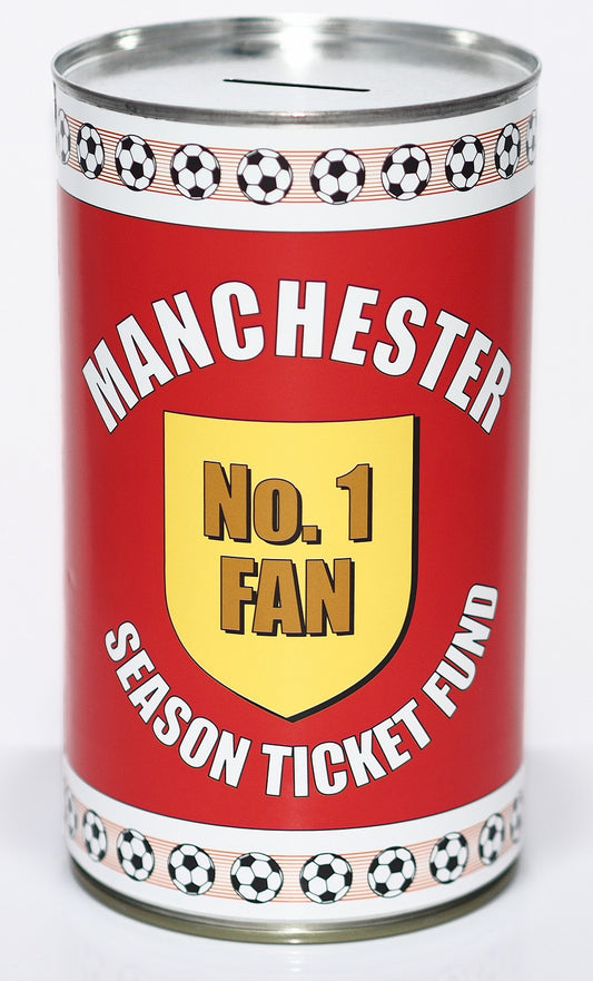 Manchester United Football Fan Savings Tin Large