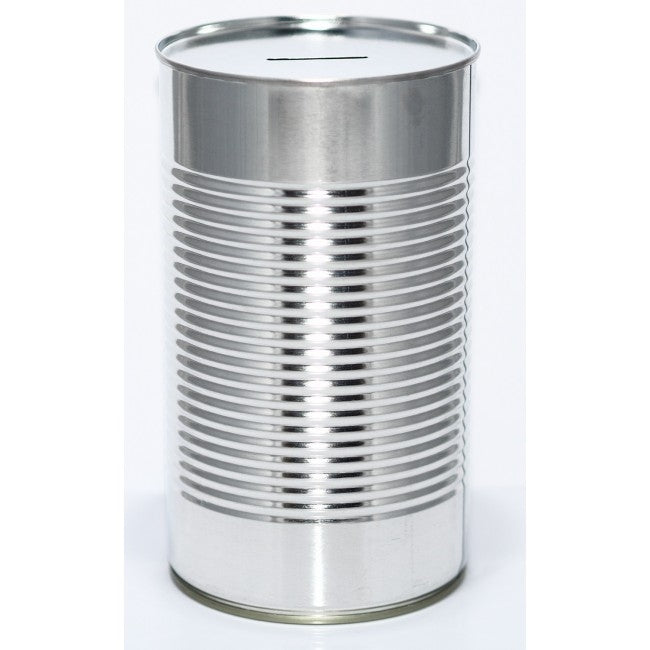Novelty Blank Large Savings Tin Money Box