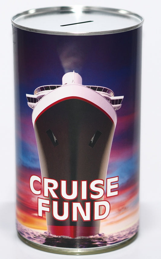 Holiday Cruise Fund Savings Tin money box Large