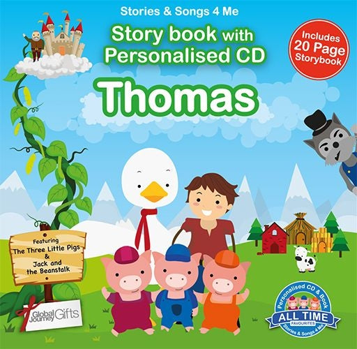 Personalised Songs & Story Book for Thomas