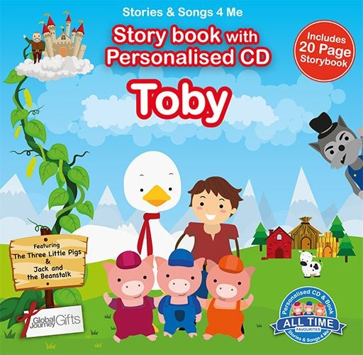Personalised Songs & Story Book for Toby