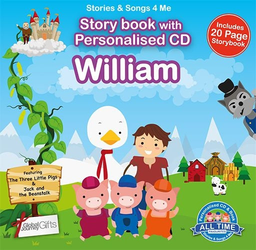 Personalised Songs & Story Book for William