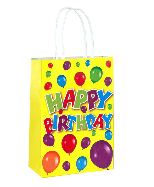Happy Birthday Paper Party Bag with Handles